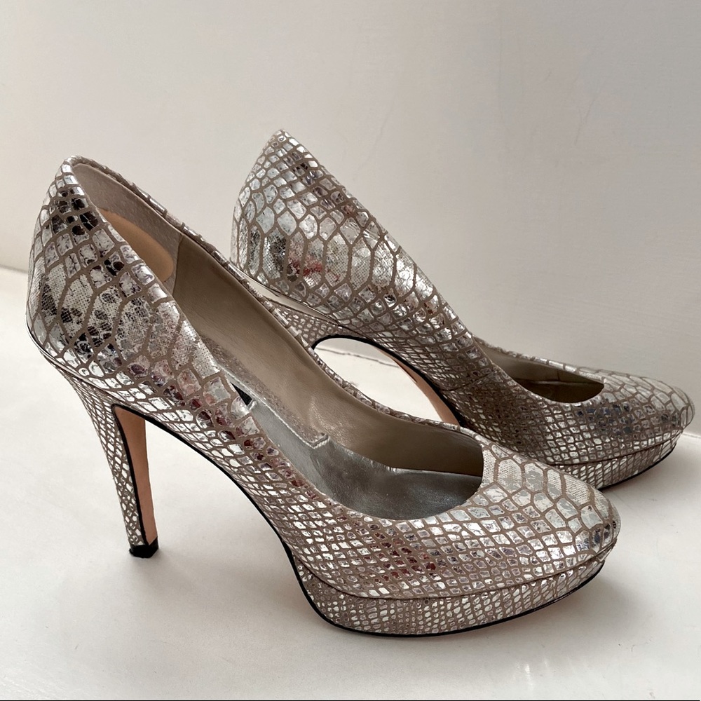 Stunning WHBM Silver Heels